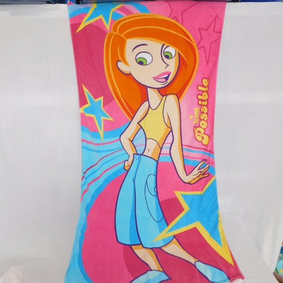 Disney Store Kim Possible Beach Towel 30 x 60 retired - Picture 1 of 5